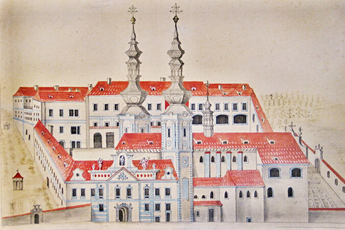 Strahov Monastery around 1750
