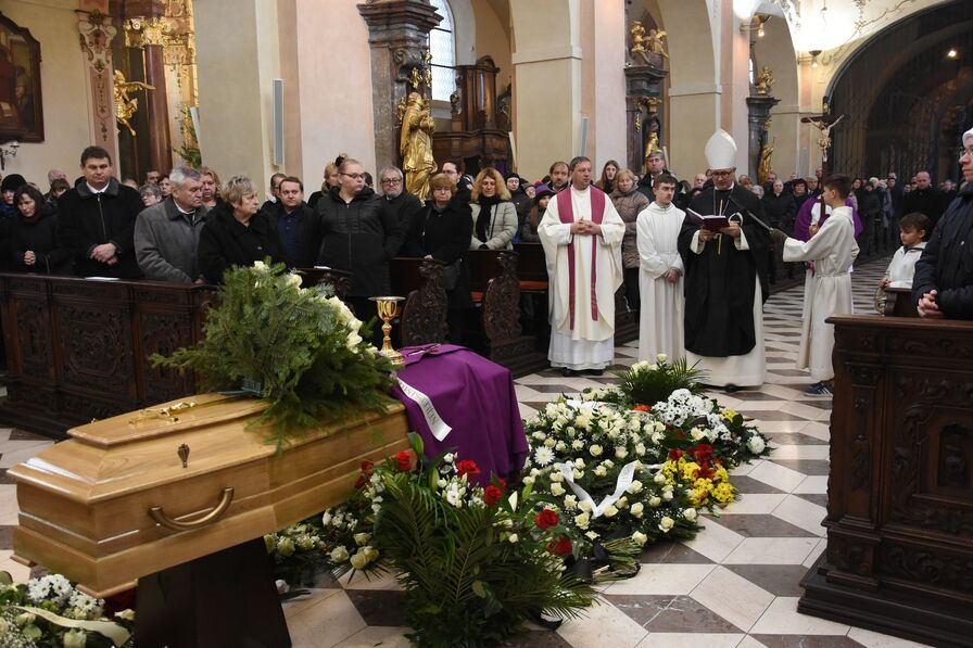 Pohřeb P. Bernarda Petra Slabocha na Strahově