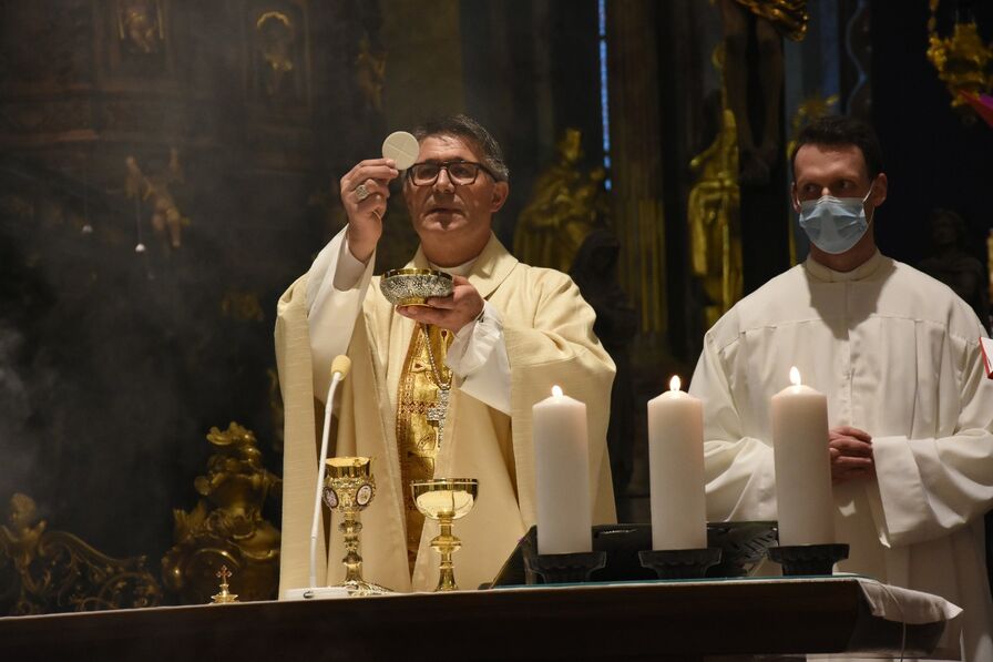 The Eucharist is a mystery that shines as the center of every liturgical celebration.